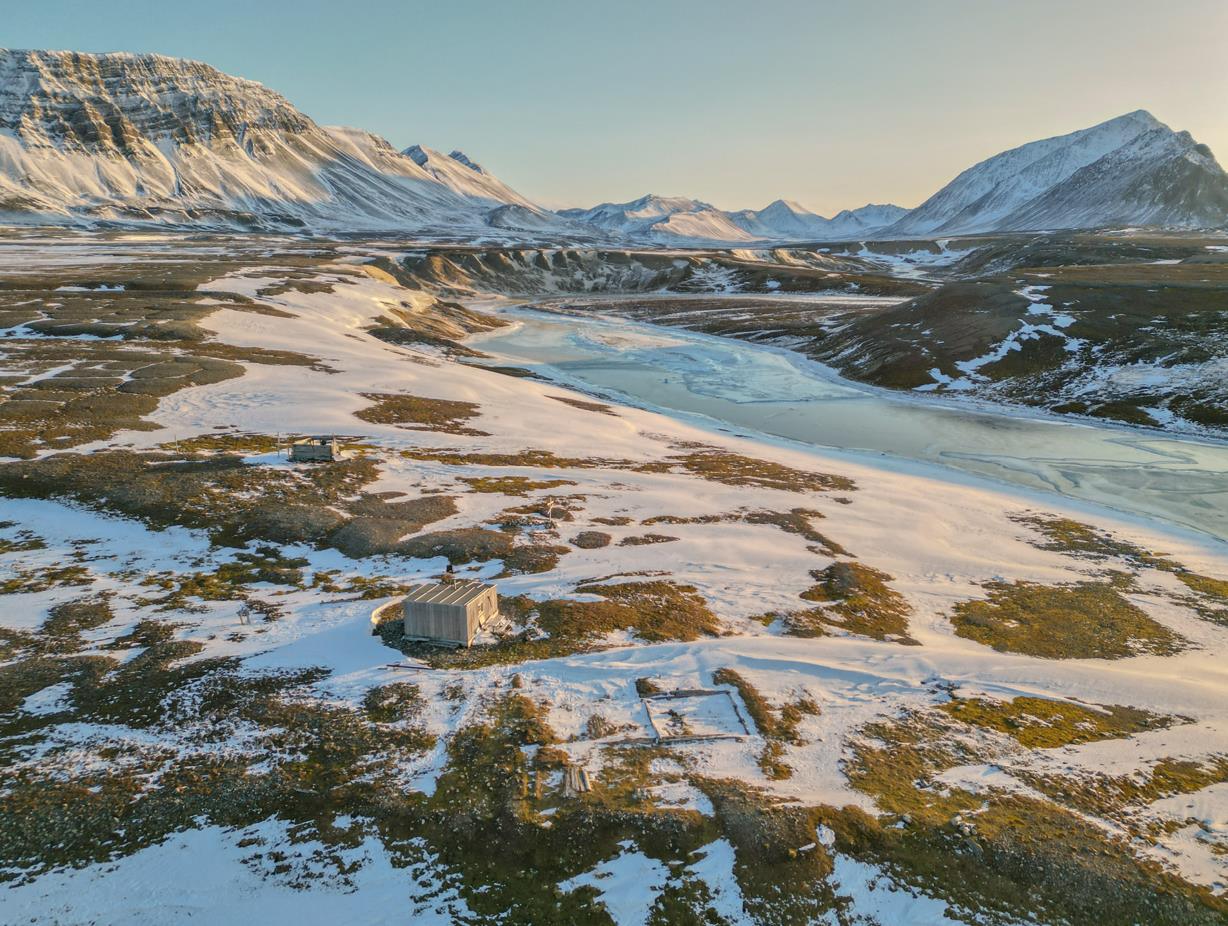 Russekeila cabin, west coast of Svalbard